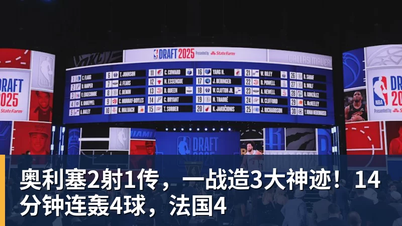 米兰体育奥利塞2射1传,一战造3大神迹!14分钟连轰4球,法国4