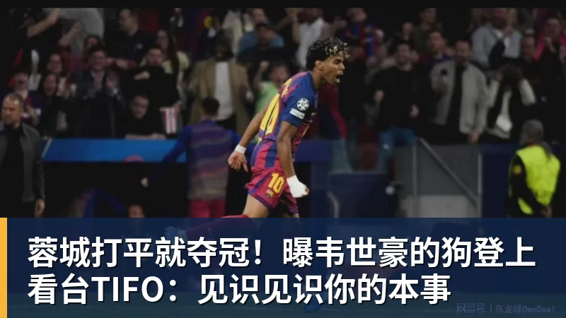 米兰体育蓉城打平就夺冠!曝韦世豪的狗登上看台TIFO:见识见识你的本事